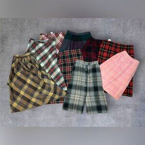 "Plaid Lovers' Dream: Vintage Skirt Bundle"